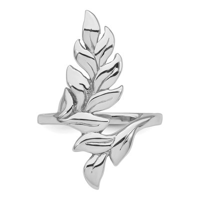 Sterling Silver Leaf Ring – view 5