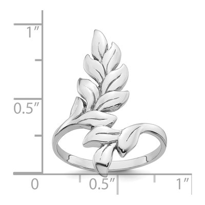 Sterling Silver Leaf Ring – view 6