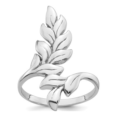 Sterling Silver Leaf Ring