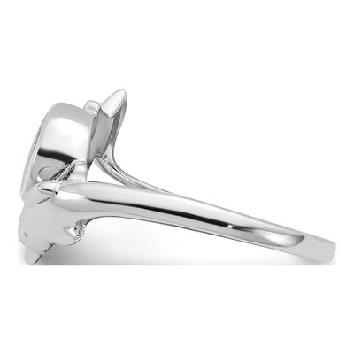 Sterling Silver Mother of Pearl Dolphin Ring – view 3