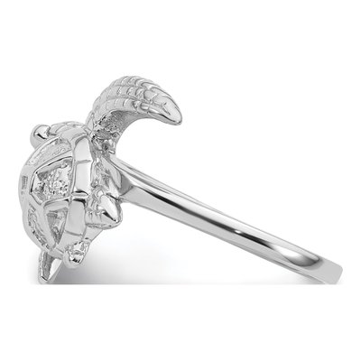 Sterling Silver Sea Turtle Ring – view 4