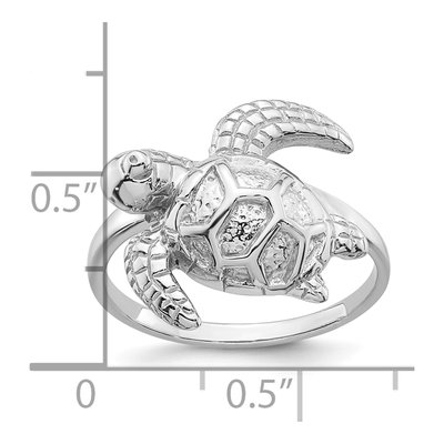 Sterling Silver Sea Turtle Ring – view 6
