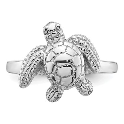 Sterling Silver Sea Turtle Ring – view 5
