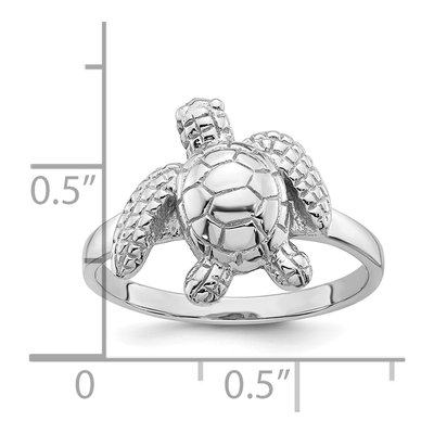 Sterling Silver Sea Turtle Ring – view 6
