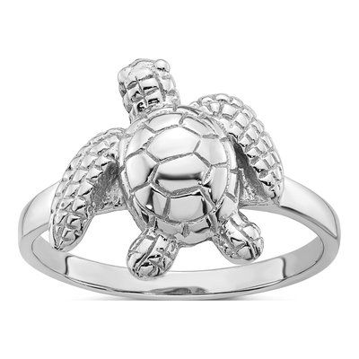 Sterling Silver Sea Turtle Ring