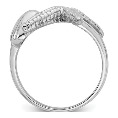 Sterling Silver Sea Shell Starfish Ring – view 3