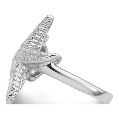 Sterling Silver Sea Shell Starfish Ring – view 4