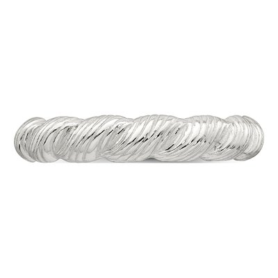 Sterling Silver 3.7mm Twisted Band – view 4