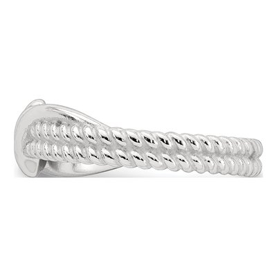 Sterling Silver Twisted Fashion Ring – view 4