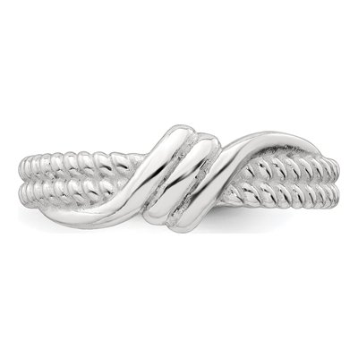 Sterling Silver Twisted Fashion Ring – view 5
