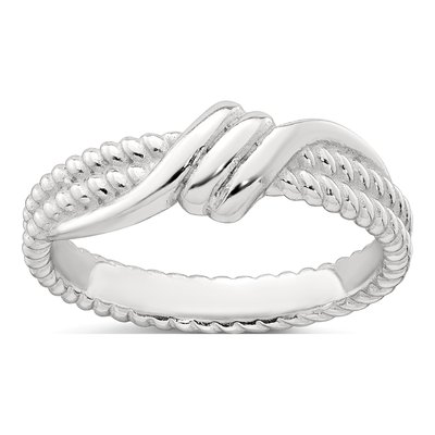 Sterling Silver Twisted Fashion Ring