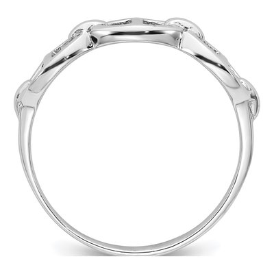 Sterling Silver Mariner Link Ring – view 3
