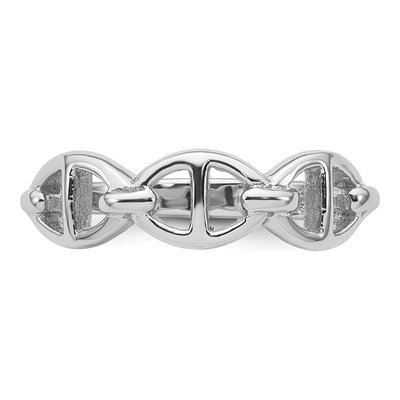 Sterling Silver Mariner Link Ring – view 5