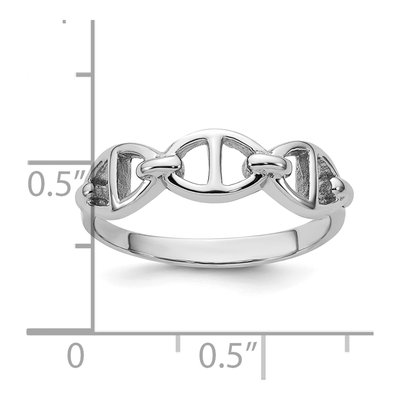 Sterling Silver Mariner Link Ring – view 6