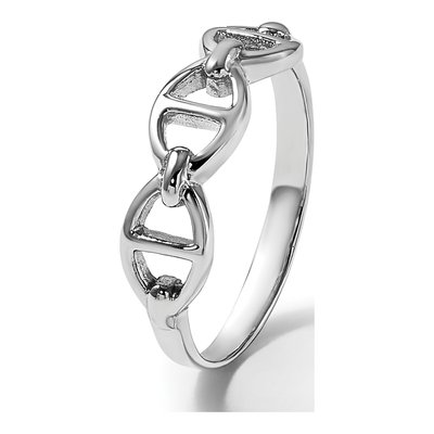 Sterling Silver Mariner Link Ring – view 8