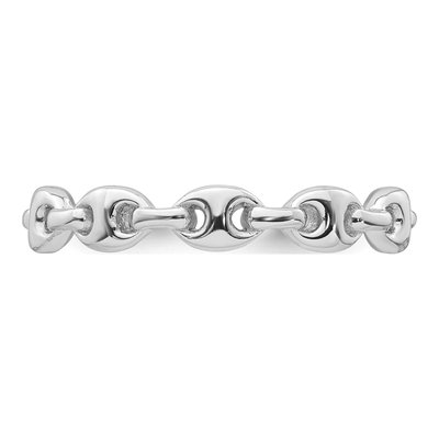 Sterling Silver Mariner Link Ring – view 4