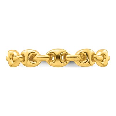 Gold-Plated Sterling Silver Mariner Link Ring – view 4
