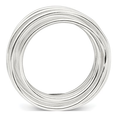 Sterling Silver Flexible Wrap Ring – view 3