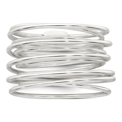 Sterling Silver Flexible Wrap Ring – view 4