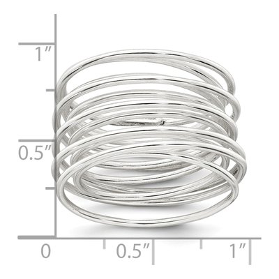 Sterling Silver Flexible Wrap Ring – view 5