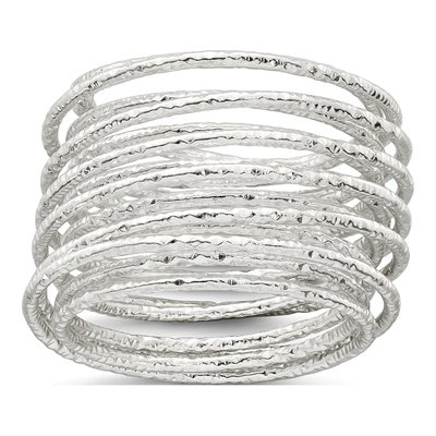 Sterling Silver Wrapped Spring Flexible Ring