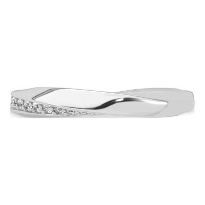 Sterling Silver CZ Twisted Ring – view 4