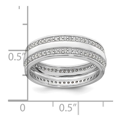 Sterling Silver CZ Ring – view 5