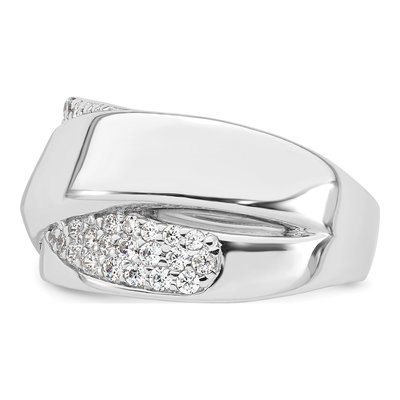 Sterling Silver CZ Fancy Ring – view 4