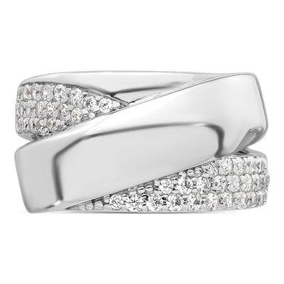 Sterling Silver CZ Fancy Ring – view 5