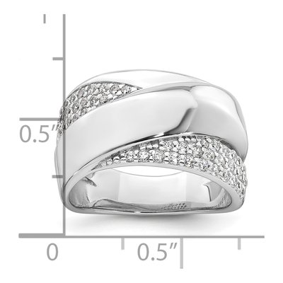 Sterling Silver CZ Fancy Ring – view 6