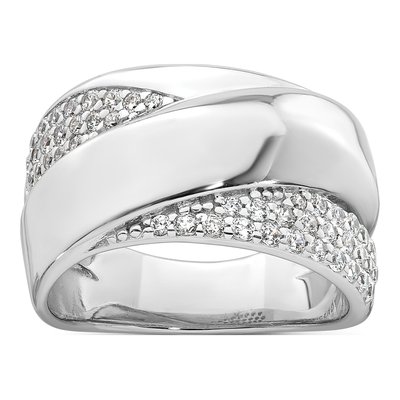 Sterling Silver CZ Fancy Ring
