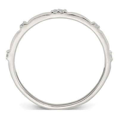 Sterling Silver CZ Ring – view 3
