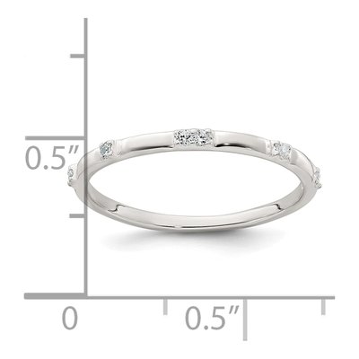 Sterling Silver CZ Ring – view 6