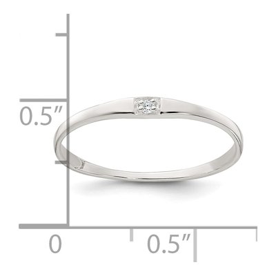 Sterling Silver CZ Ring – view 6