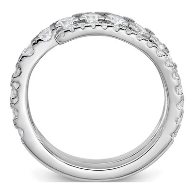 Sterling Silver CZ Wrapped Ring – view 3