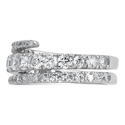 Sterling Silver CZ Wrapped Ring – view 4