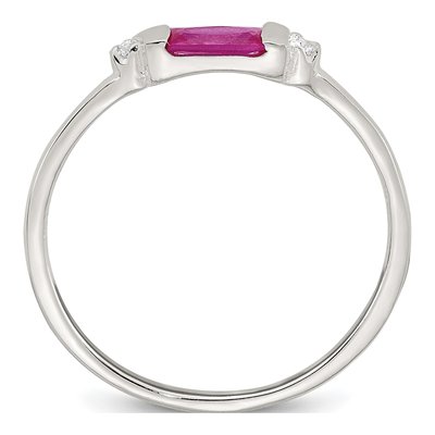 Sterling Silver CZ Ring – view 3
