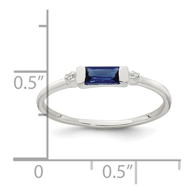 Sterling Silver CZ Ring – view 6