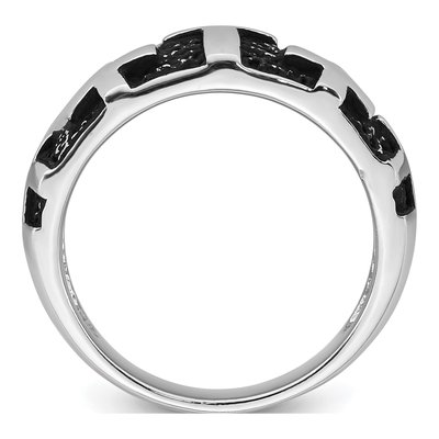 Men's Sterling Silver Multi-Cross Ring – view 3