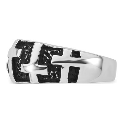 Men's Sterling Silver Multi-Cross Ring – view 4