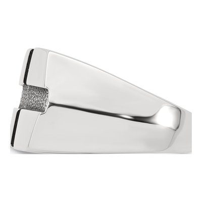 Men's Sterling Silver Antiqued Cross Ring – view 4
