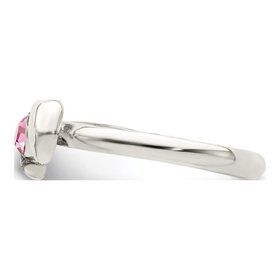 Sterling Silver CZ Antiqued Dolphin Toe Ring – view 4