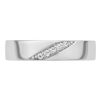 Men's Sterling Silver CZ Ring – view 5