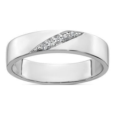 Men's Sterling Silver CZ Ring