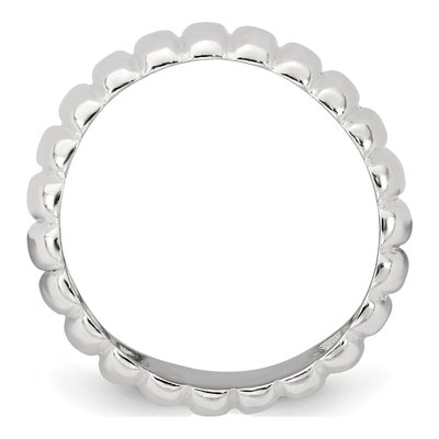 Men's Sterling Silver 8.5mm Ridge Band – view 3