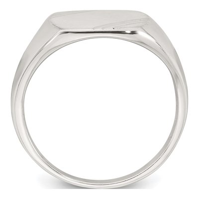 Men's Sterling Silver Signet Ring – view 3