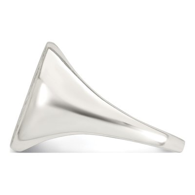 Men's Sterling Silver Signet Ring – view 4