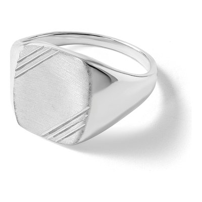 Men's Sterling Silver Signet Ring – view 8