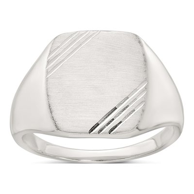 Men's Sterling Silver Signet Ring