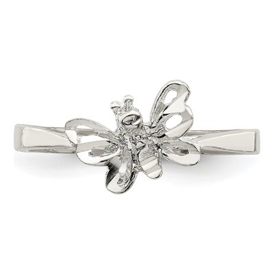 Sterling Silver Butterfly Ring – view 6